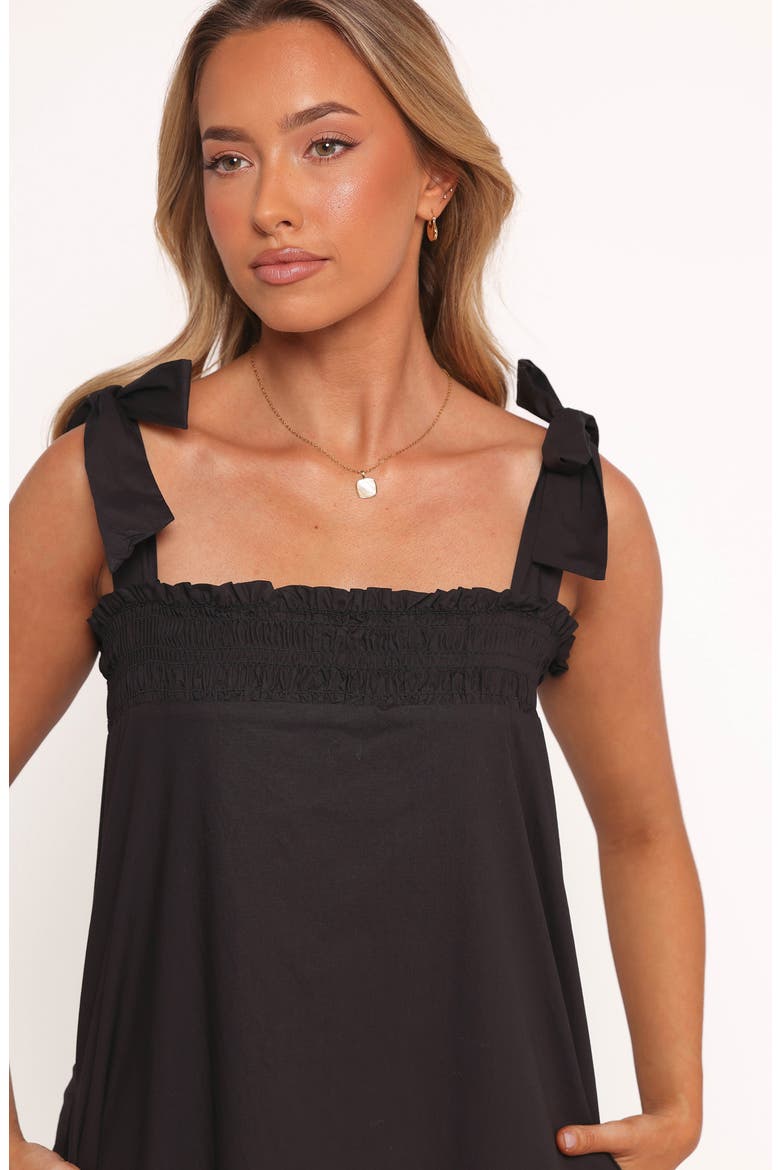 Irina Stripe Maxi Dress, Alternate, color, BLACK