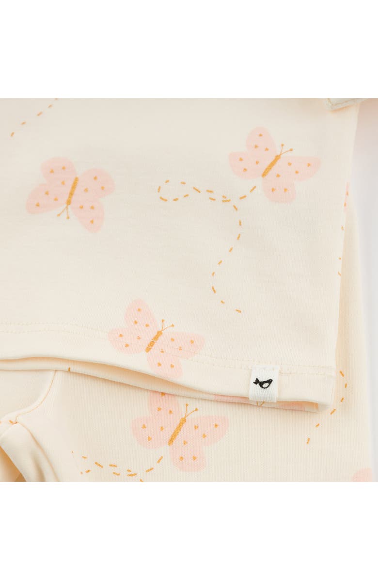 oh baby! Mini Butterflies Pink Two Piece Set, Alternate, color, Milk