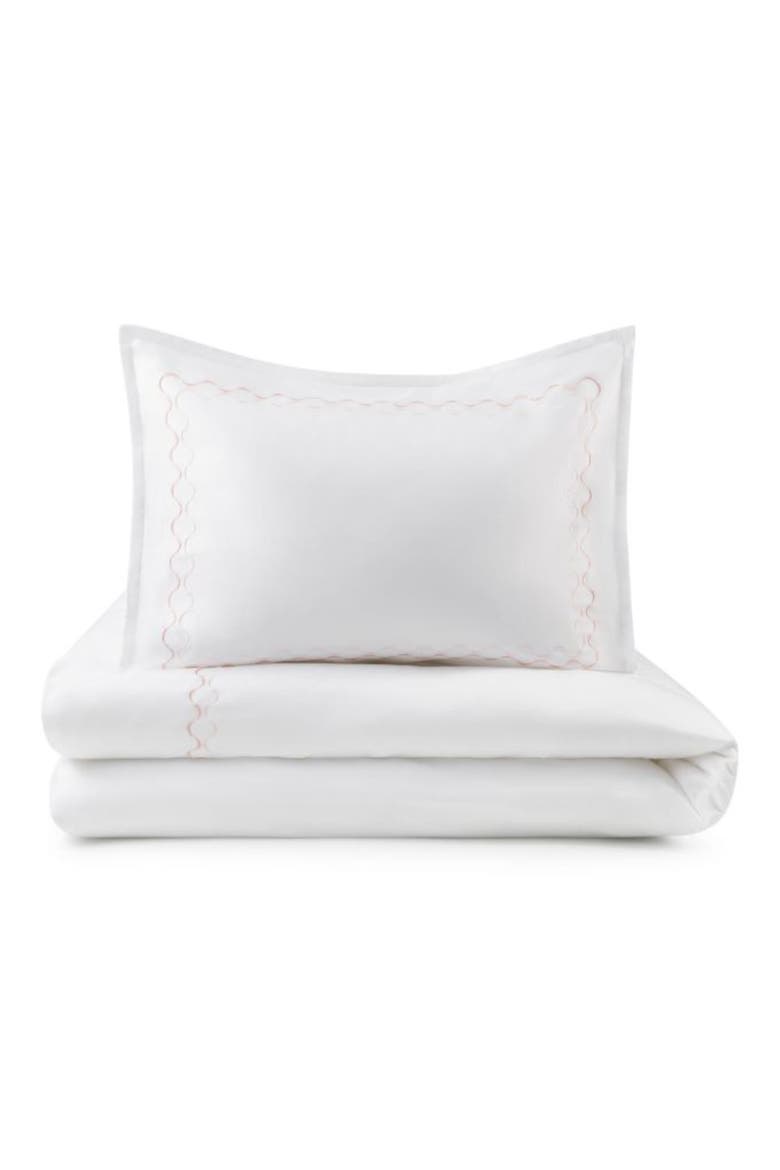 Alps 300 Thread Count King Sheet Set, Main, color, PINK EMBROIDERY