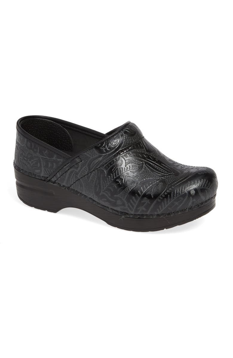 Dansko 'Professional' Clog, Main, color, Black Tooled