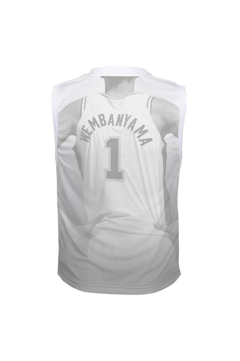 Youth Outerstuff Victor Wembanyama Silver San Antonio Spurs Hometown Fashion Jersey, Alternate, color, Silver