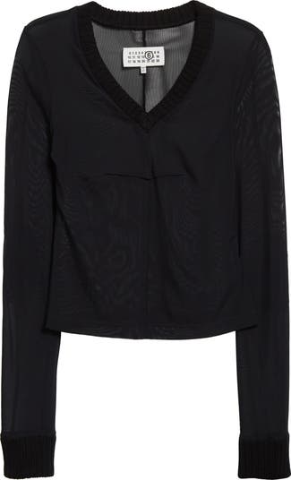 MM6 Maison Margiela Sheer Mesh Top | Nordstrom
