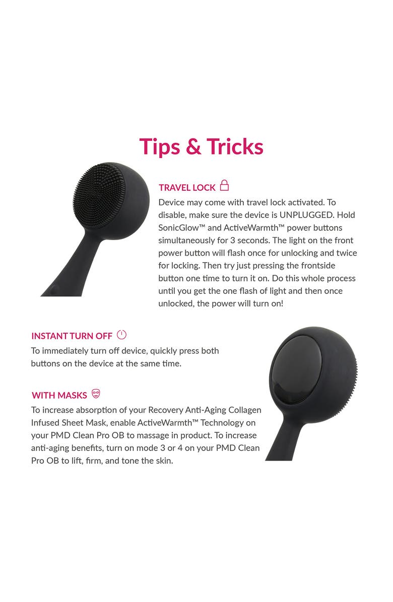 PMD Pro Clean Obsidian Facial Cleansing Device with ActiveWarmth<sup>™</sup>, Alternate, color, 