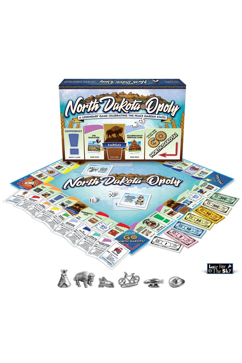 North Dakotaopoly Monopoly Board Game, Alternate, color, Multicolored
