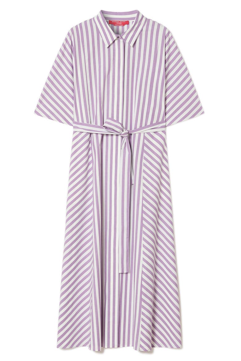 Flirt Stripe Shirtdress, Alternate, color, PURPLE