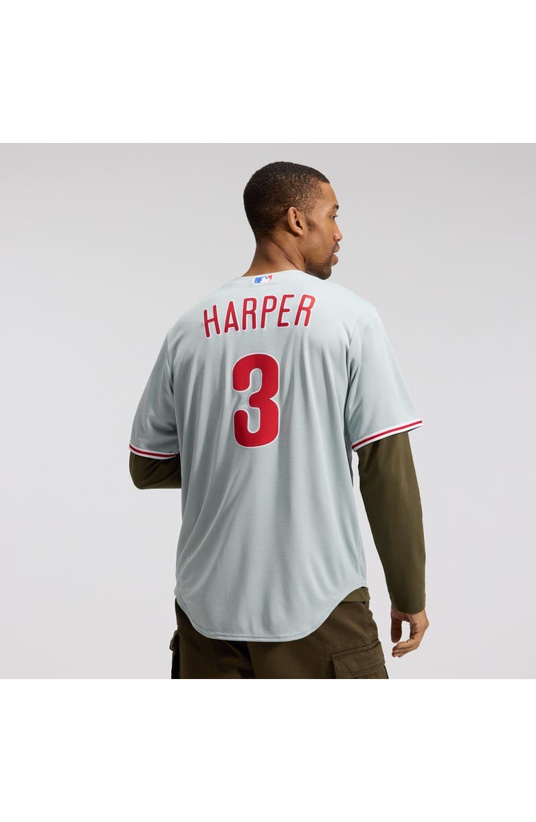 Nike Men's Nike Bryce Harper Gray Philadelphia Phillies Road Replica Jersey, Alternate, color, Gray