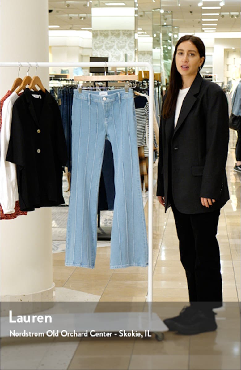 The Pintuck Low Rise Flare Jeans, sales video thumbnail
