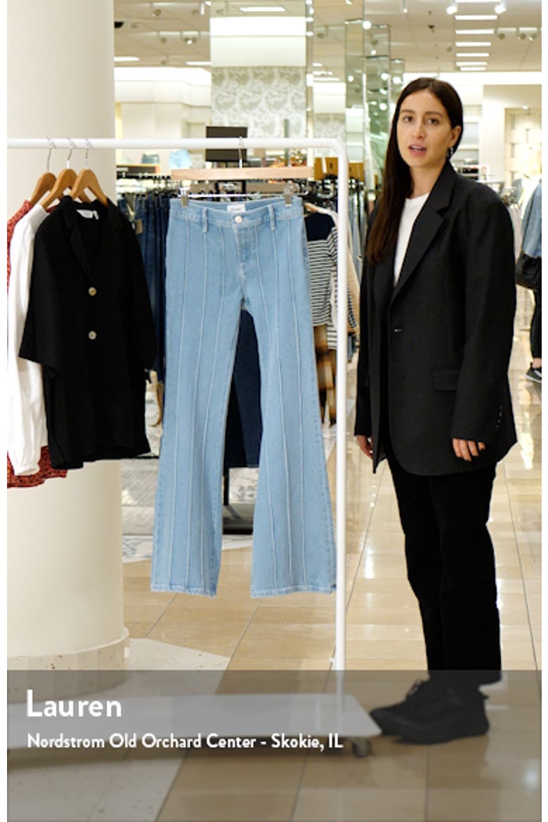 The Pintuck Low Rise Flare Jeans video