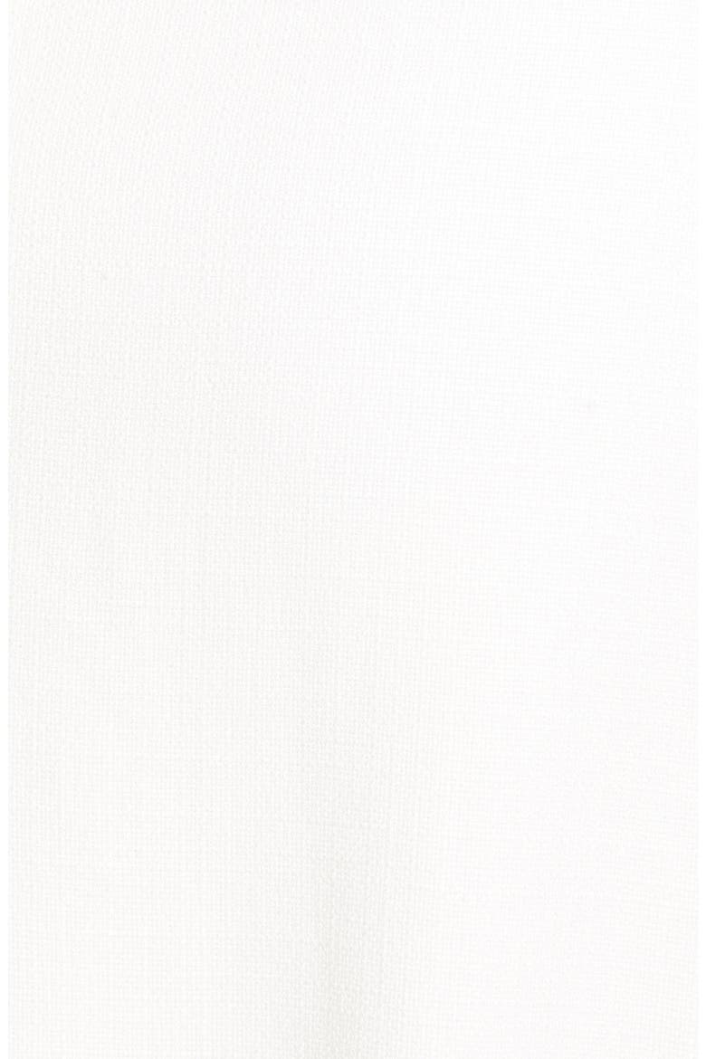 PatBO Mesh Trim Belted Midi Dress, Alternate, color, WHITE