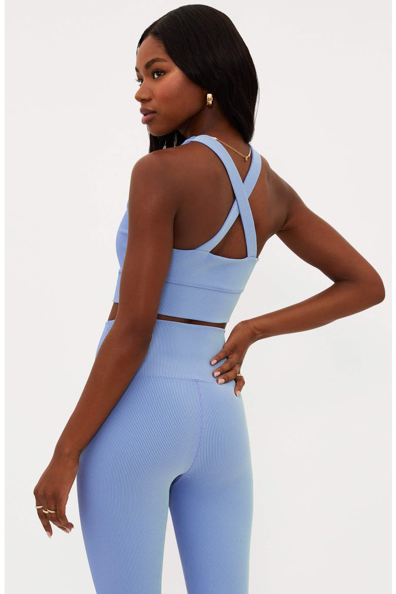 Mindy Sports Bra, Alternate, color, SEASHORE TWO TONE RIB