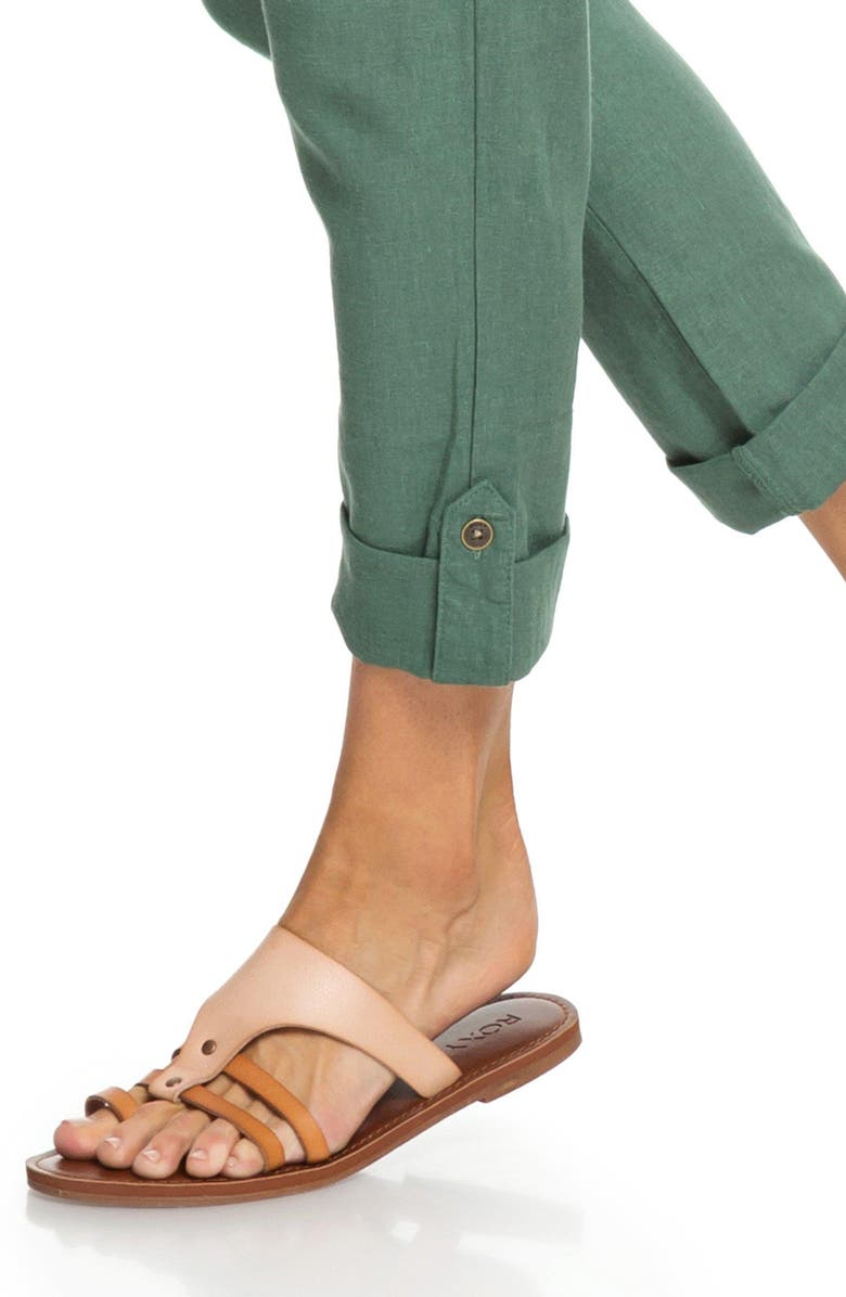 Roxy Symphony Lover Linen Blend Pants, Alternate, color, 
