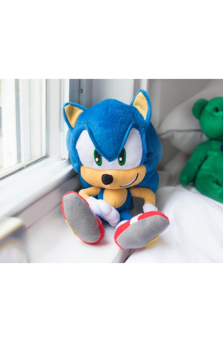 Toynk Sonic The Hedgehog Collector Plush Toy Clip-On | 8 Inches Tall, Alternate, color, Blue