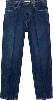 MANGO Creased Relaxed Fit Jeans