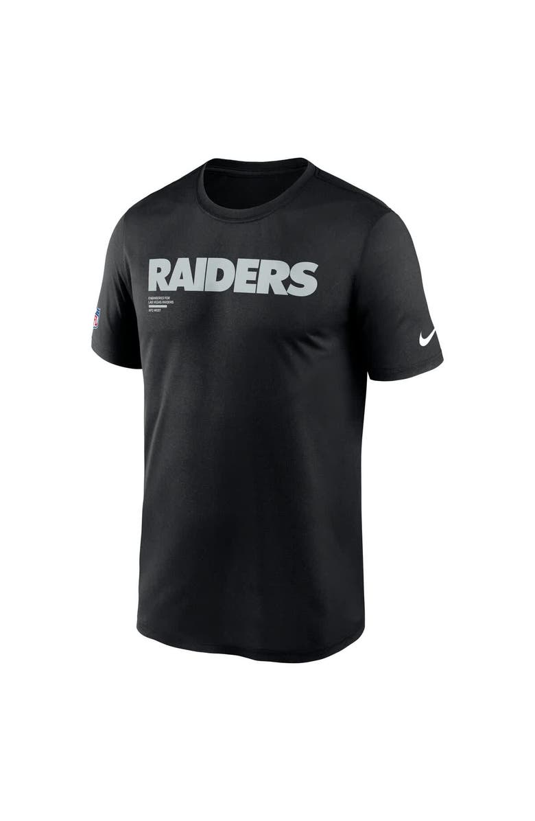 Nike Men's Nike Black Las Vegas Raiders Sideline Legend Performance T-Shirt, Alternate, color, Black