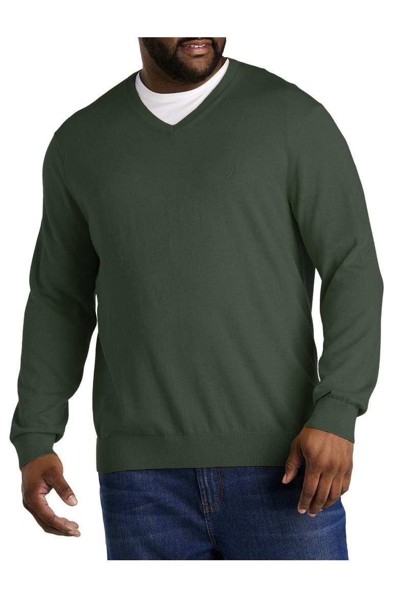 Big & Tall Navtech Crewneck Sweater, Alternate, color, DEEP FOREST