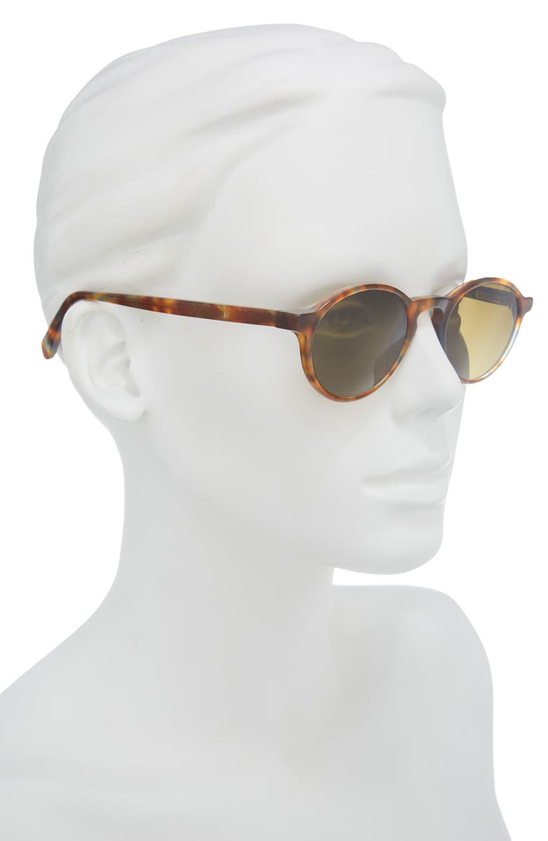 eyebobs Board Stiff 49mm Round Polarized Sunglasses, Alternate, color, Spotty Blue Tort / Grey