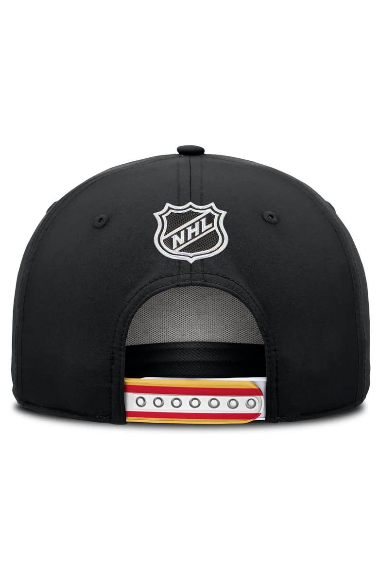 FANATICS Men's Fanatics Black Calgary Flames 2025 NHL Draft Authentic Pro On-Stage Podium A-Frame Adjustable Hat, Alternate, color, Black