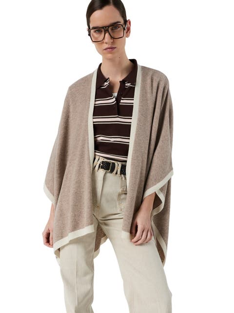 Lili Cashmere Draped Poncho