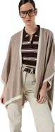 GERARD DAREL Lili Cashmere Draped Poncho