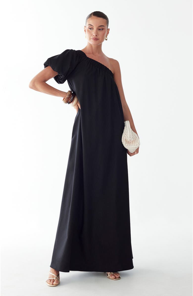 ST MRLO Jolie Maxi Dress, Main, color, Black