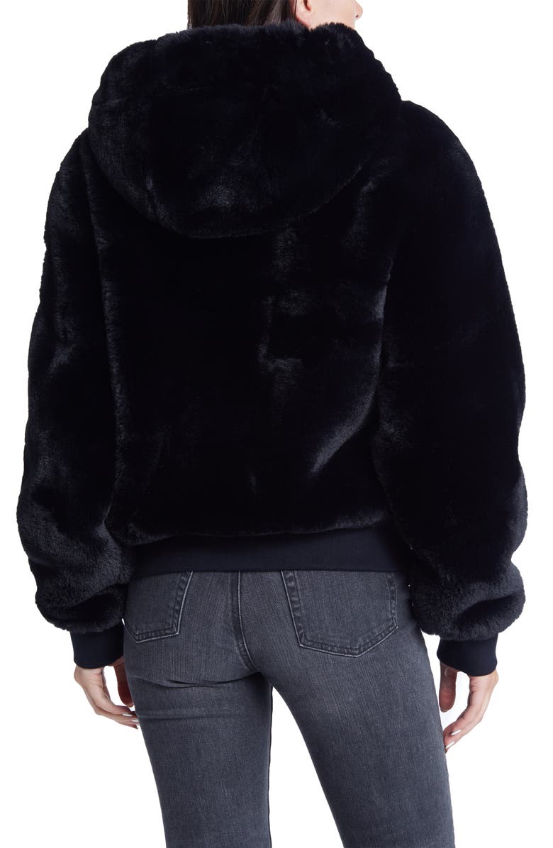 Moose Knuckles Portland Bunny Faux Fur Coat, Alternate, color, 