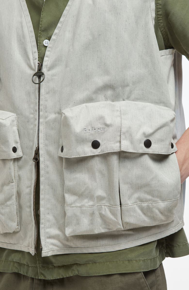 Barbour Modified Westmoreland Vest, Alternate, color, Cream
