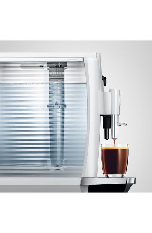 Jura E6 Fully Automatic Coffee Machine In White
