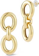 GLAZE JEWELRY 18K Yellow Gold Plated Sterling Silver Link Drop Earrings