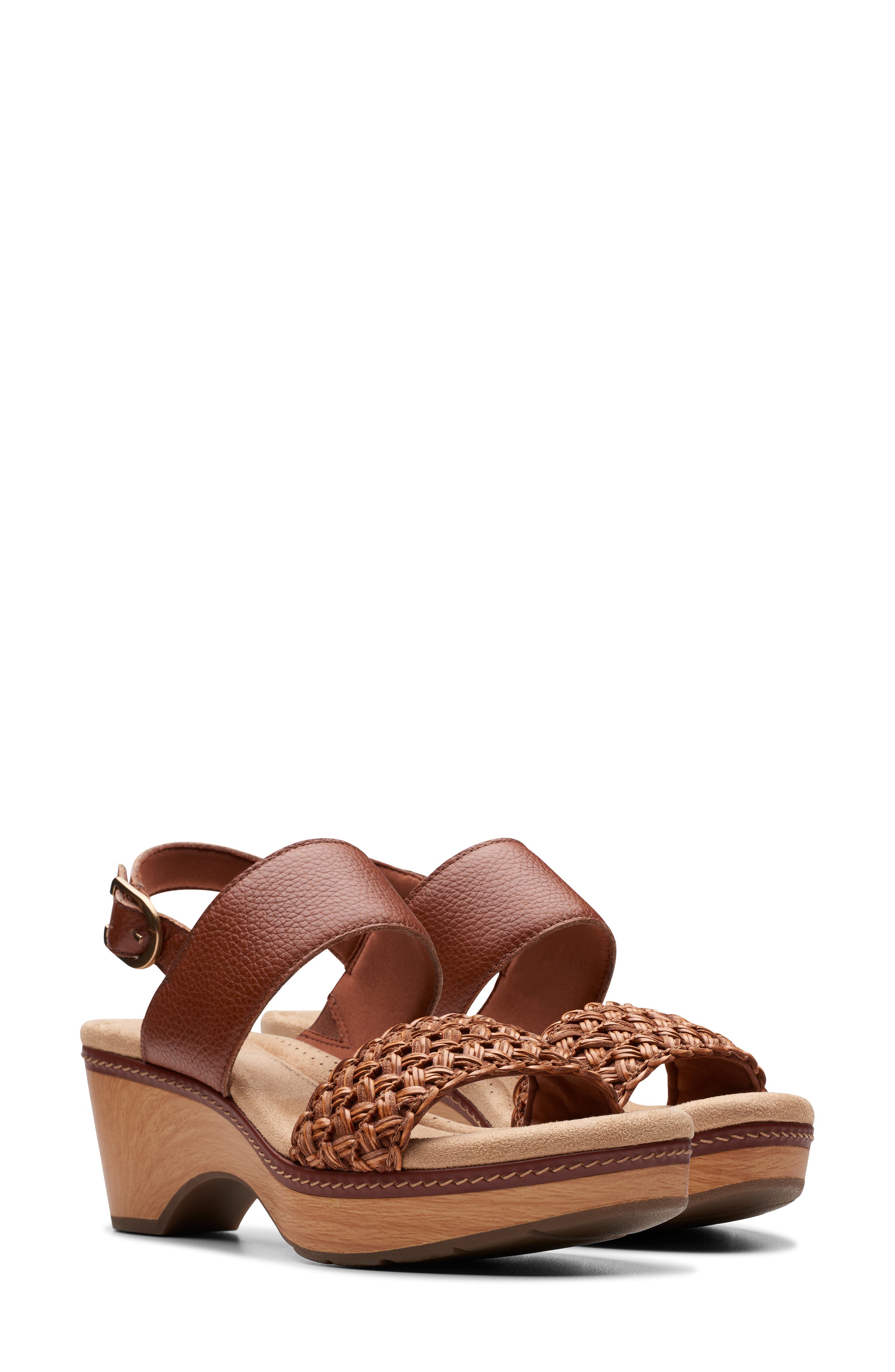 Clarks<sup>®</sup> Seannah Step Sandal, Alternate, color, Tan