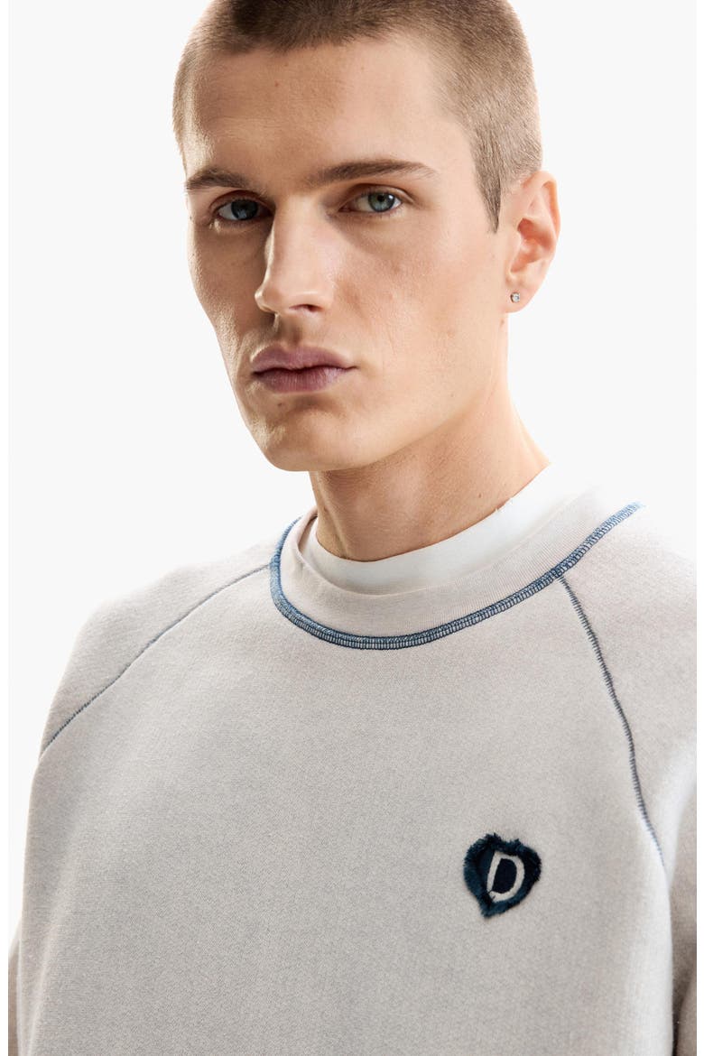 Cotton Sweatshirt, Alternate, color, OFF WHITE