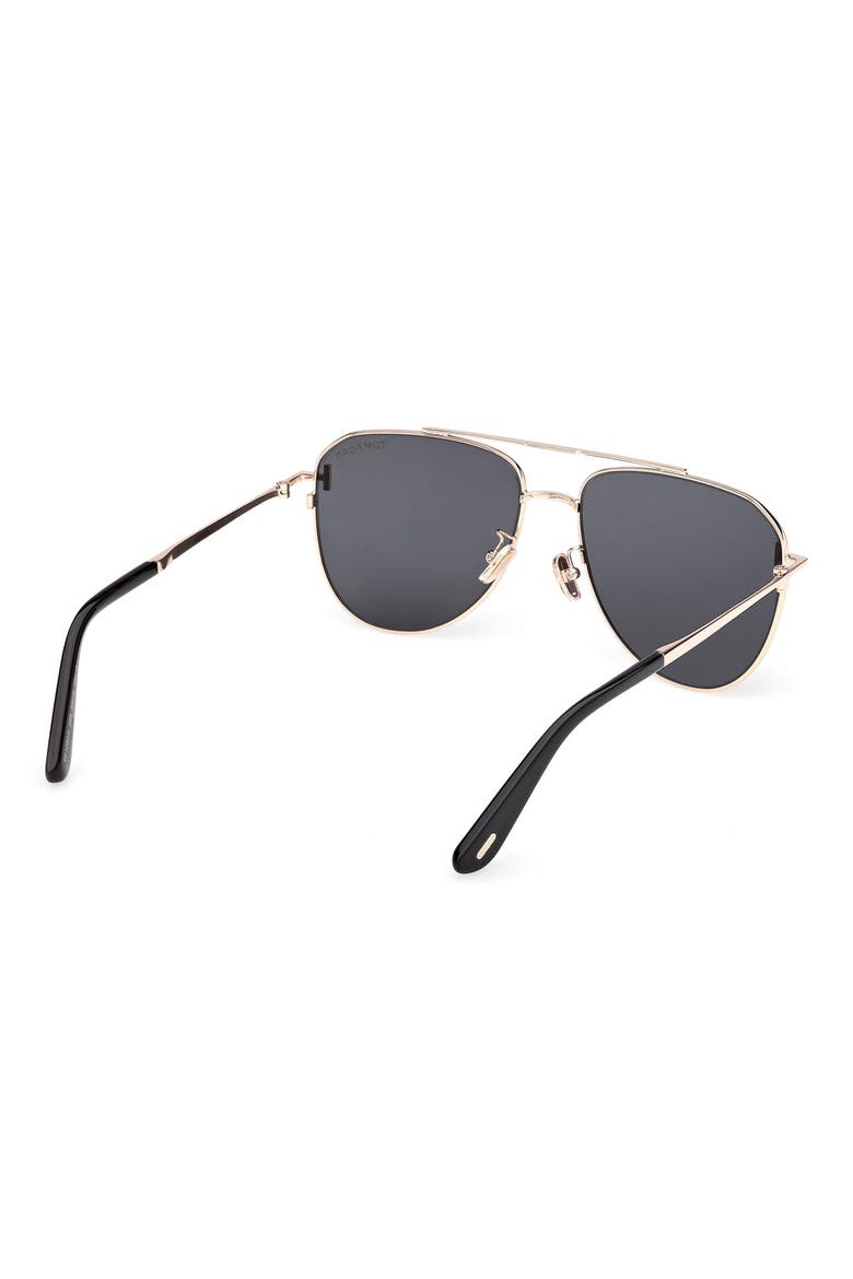 59mm Aviator Sunglasses, Alternate, color, SHINY ROSE GOLD