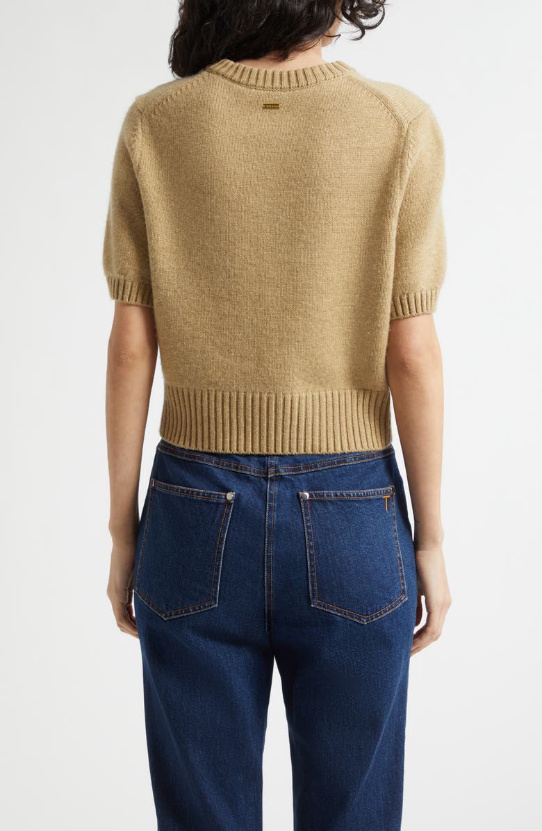Toccin Elsie Short Sleeve Wool & Cashmere Sweater, Alternate, color, 