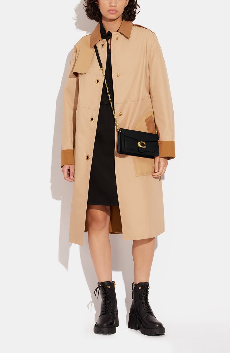 COACH Tabby Chain Clutch, Alternate, color, B4/ Black