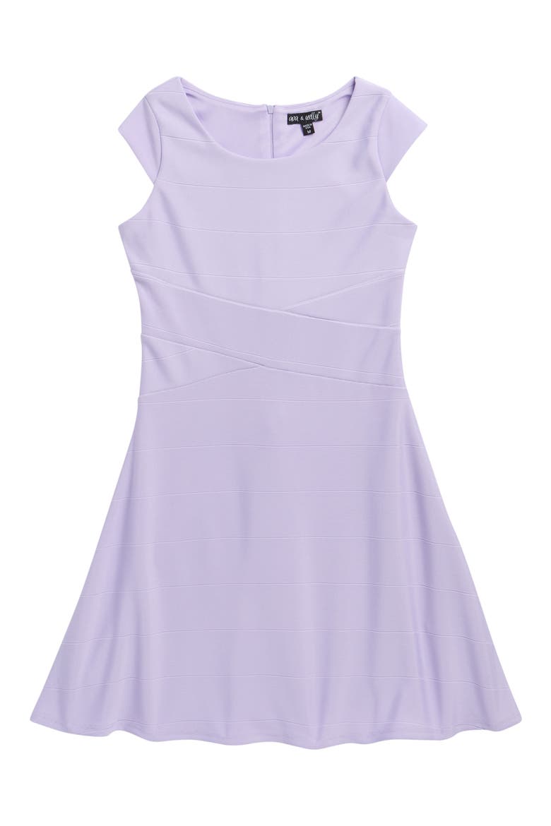 Kids' Fit & Flare Dress, Main, color, PURPLE