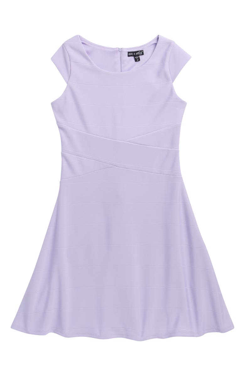 Ava & Yelly Kids' Fit & Flare Dress, Main, color, Purple