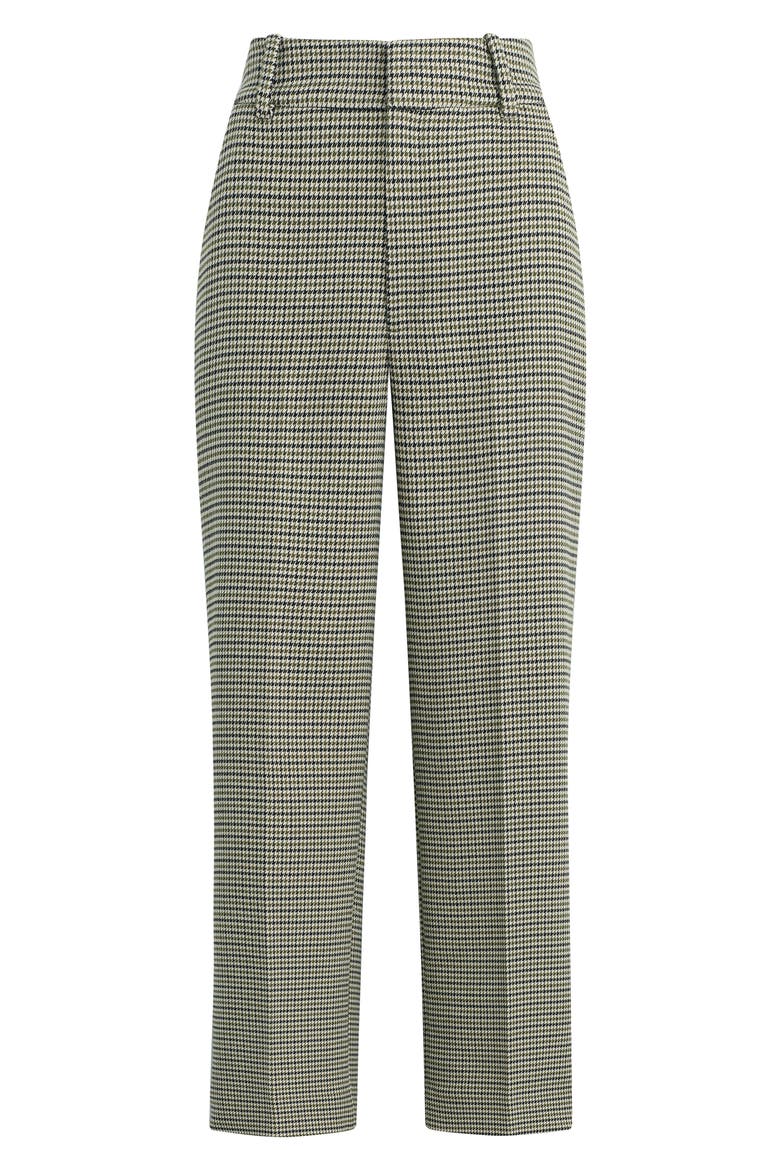Fiona Houndstooth Ankle Straight Leg Pants, Alternate, color, CHESIRE HOUNDSTOOTH
