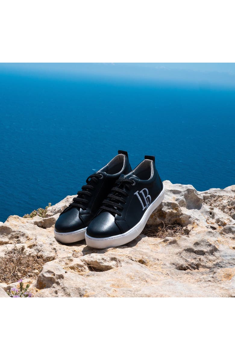 LaBante London LB Black Apple Leather Sneakers for Women, Alternate, color, Black