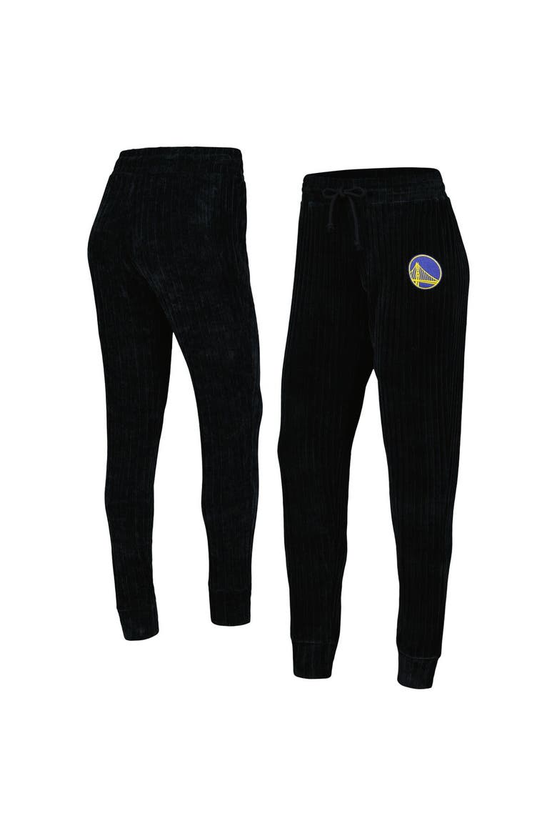 Women's College Concepts Black Golden State Warriors Linger Pants, Alternate, color, Black