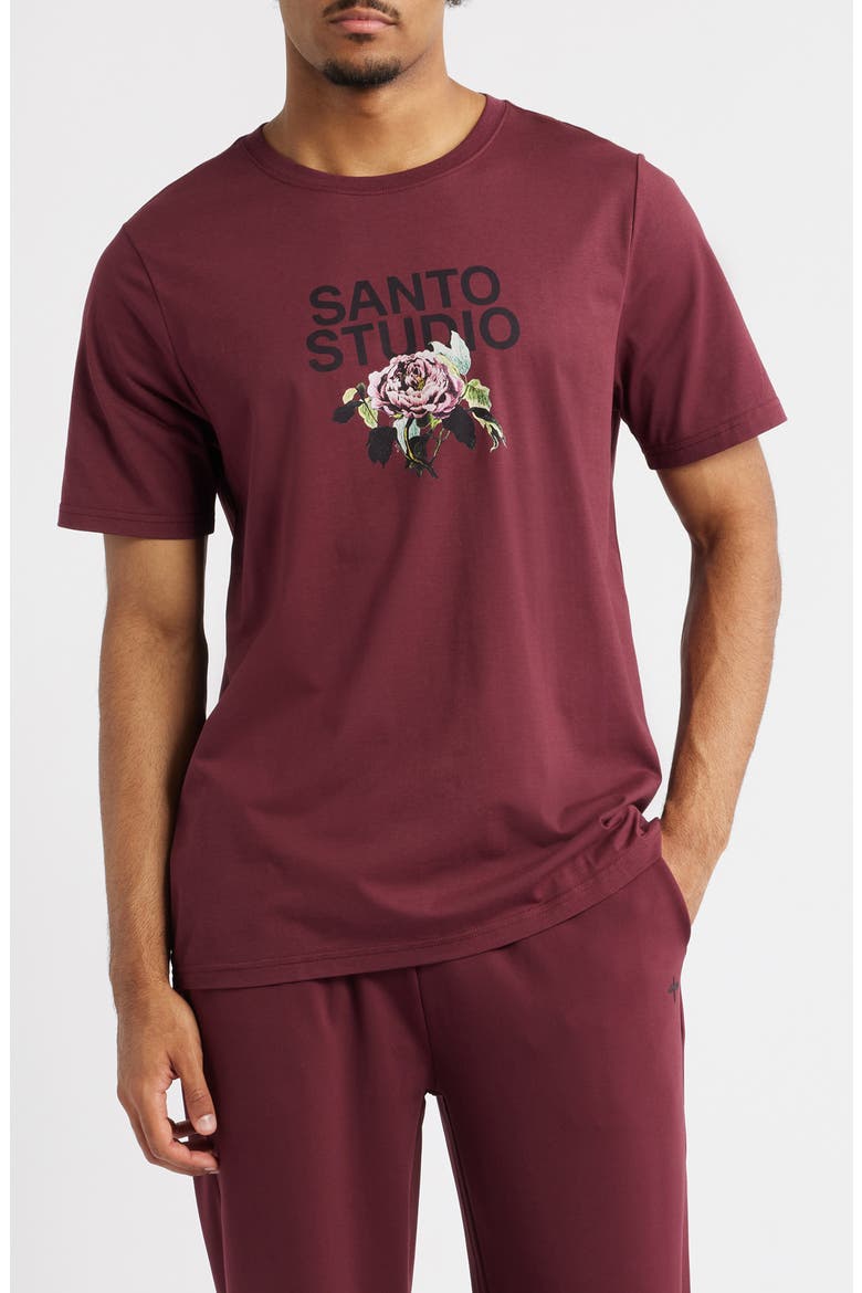 Tempo Rose Ultra Tee, Main, color, MERLOT