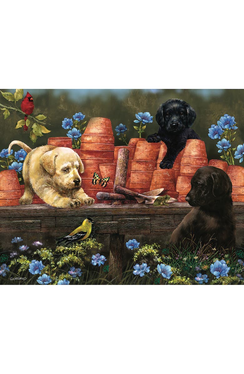 Hart Puzzles Puppies at Play by Bob Giordano 1000 Piece Puzzle, Alternate, color, Multicolored