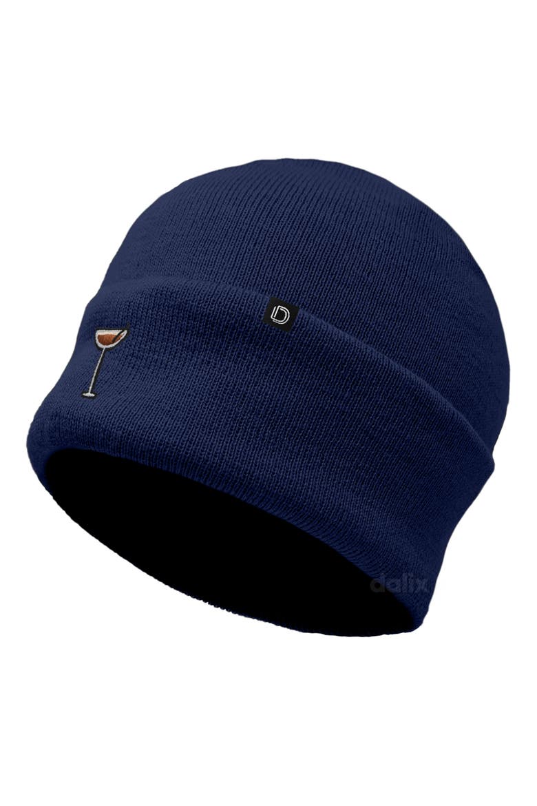 Coffee Martini Beanie Cap, Alternate, color, Navy Blue