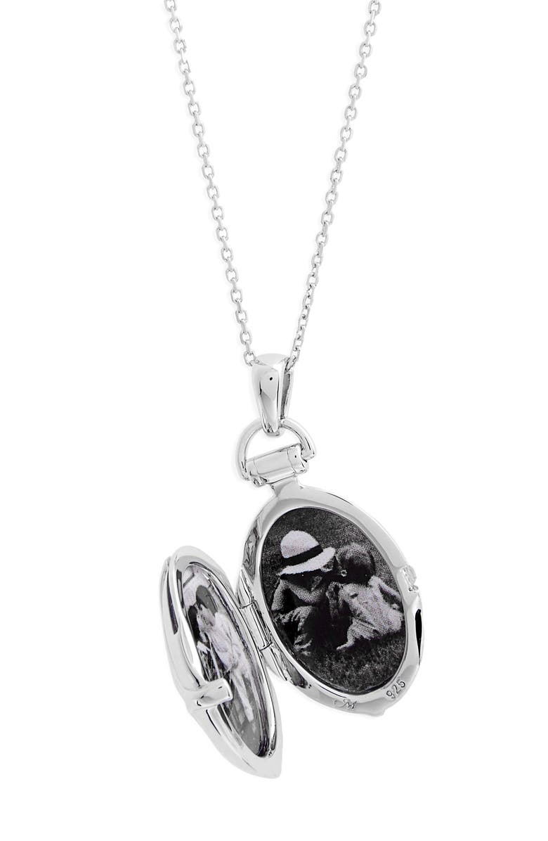 Monica Rich Kosann White Sapphire Bridle Locket Necklace, Alternate, color, 