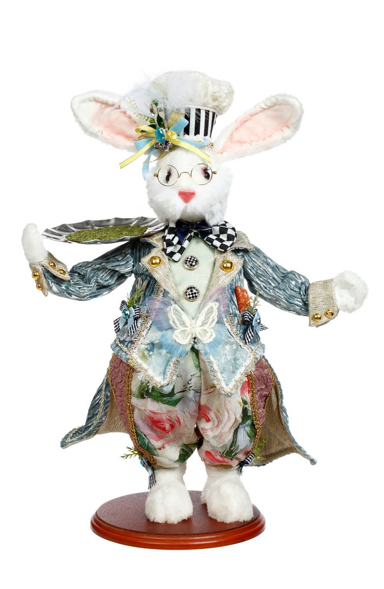 Mark Roberts Chef Rabbit with Tray, Main, color, Light Blue
