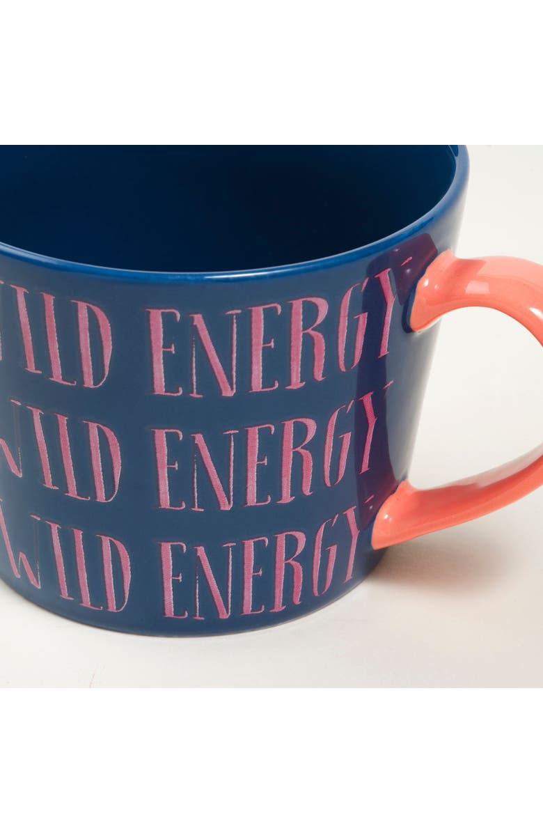 Zsa Zsa Zsu Luohu Porcelain Wild Energy Mug 12 Oz. Set Of 3, Alternate, color, Blue