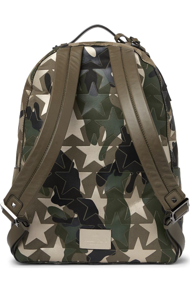 Valentino Star Camo Backpack, Alternate, color,