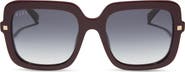 DIFF Sandra 54mm Gradient Square Sunglasses
