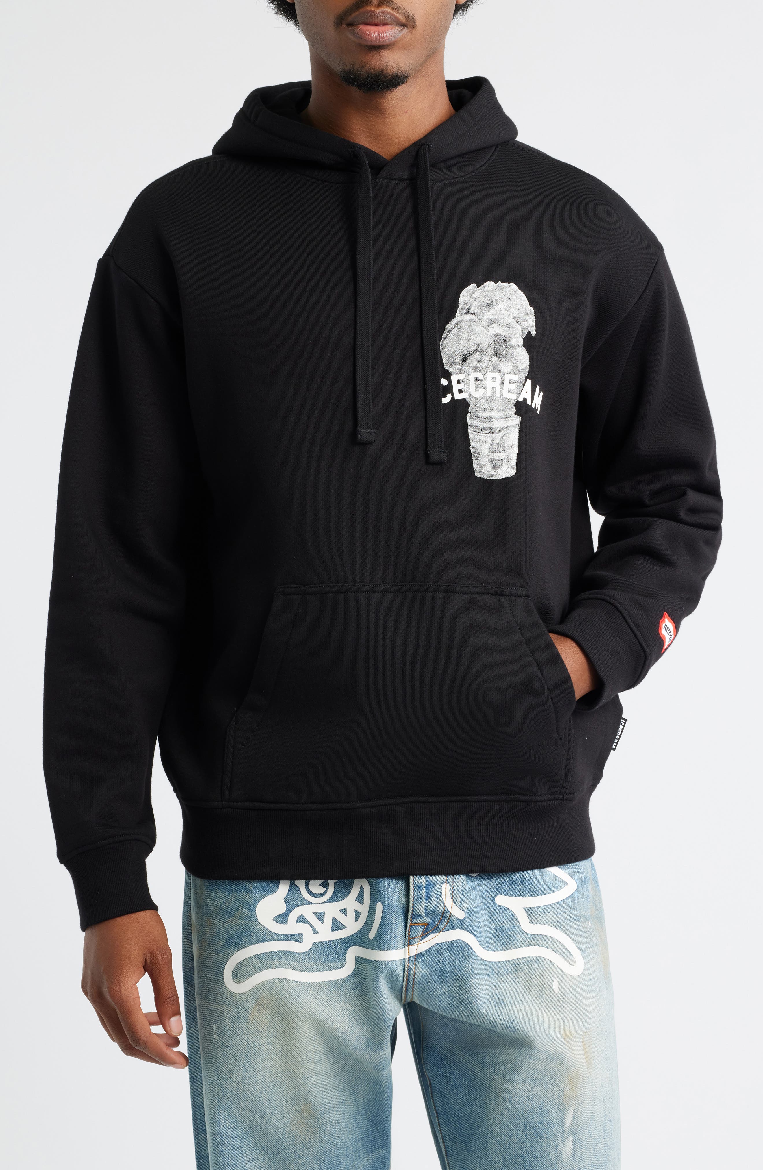 ICECREAM Blanco Graphic Hoodie