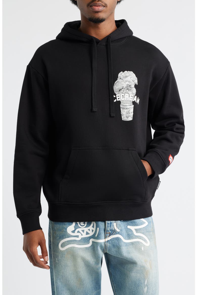 Blanco Graphic Hoodie, Main, color, BLACK