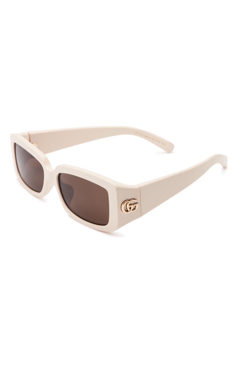 Gucci 54mm Core Rectangular Sunglasses, Alternate, color,