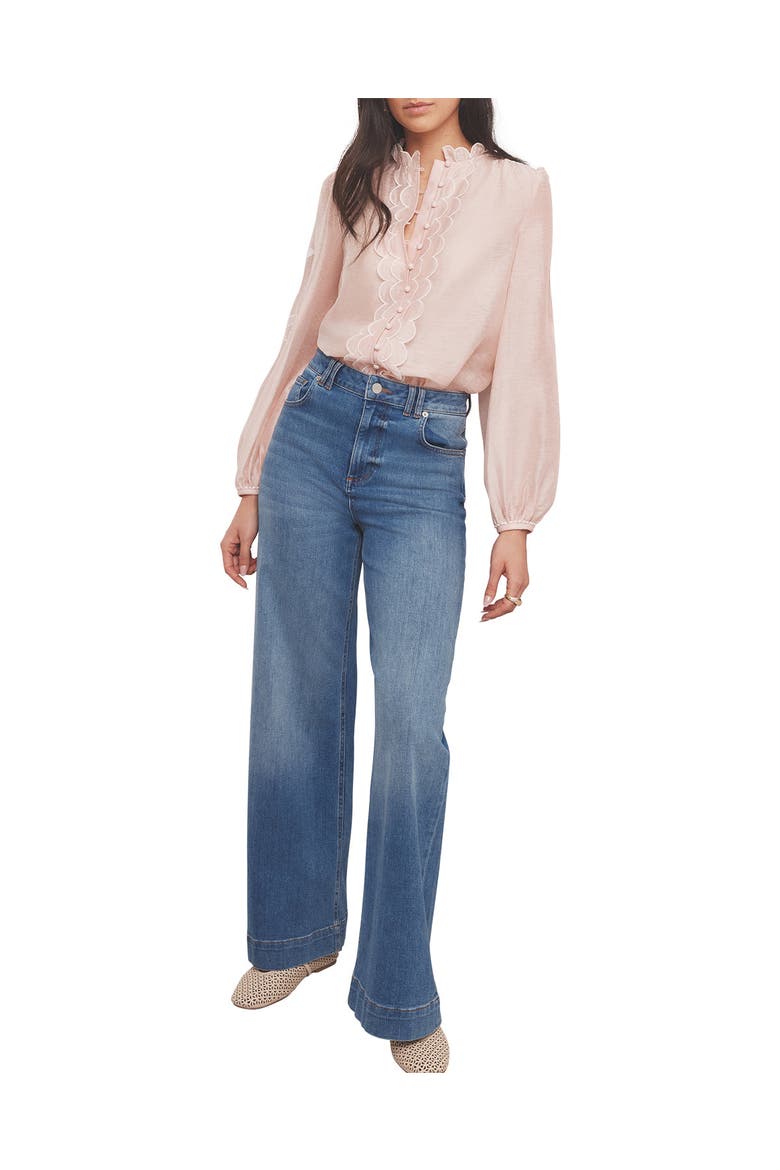 Embroidered Ruffle Blouse, Alternate, color, Light Pink